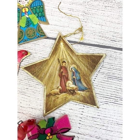 VNT 1950 60’s 70’s Christmas Holiday Ornament Set - Picture 4 of 9